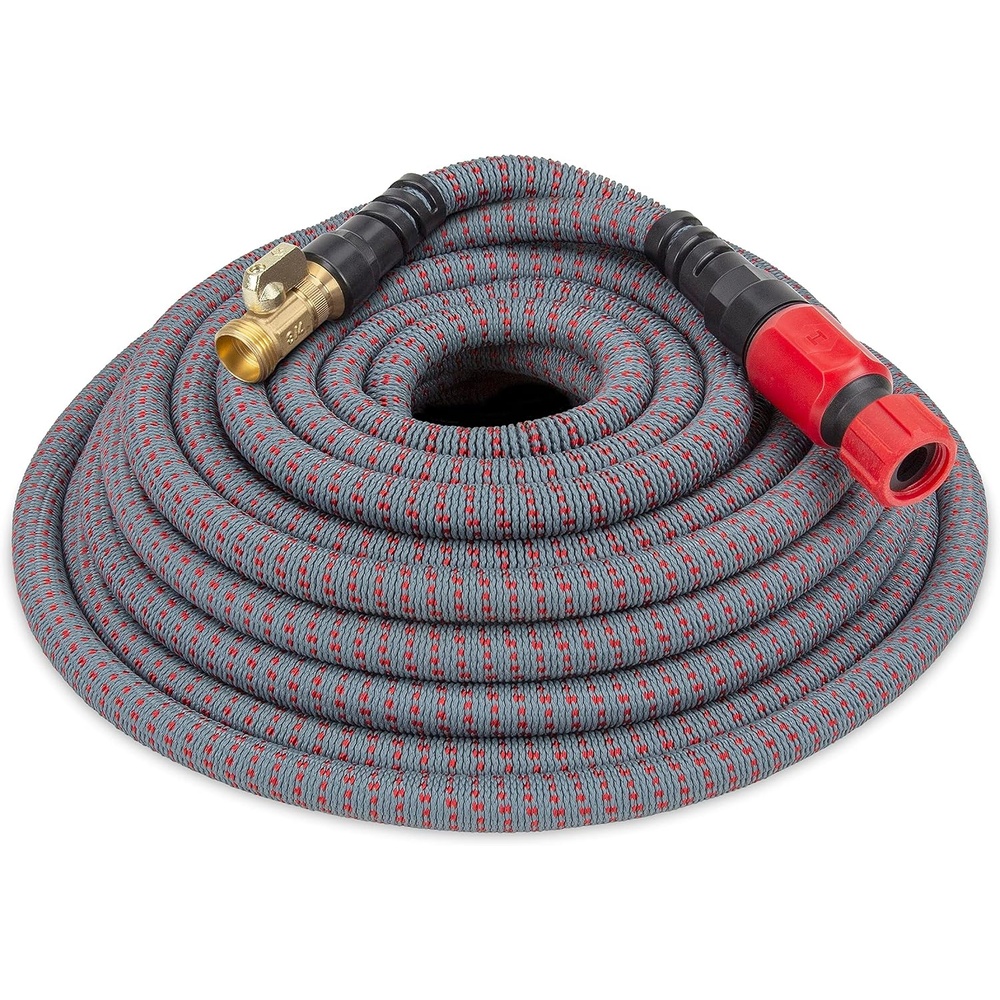 image:imageHydroTech 25 ft Expandable BurstProof Garden Hose 58 in Diameter  Patented Force Control Technology delivers lightweight kinkfree flexibility compact storage and dependable durability200 Feet Red